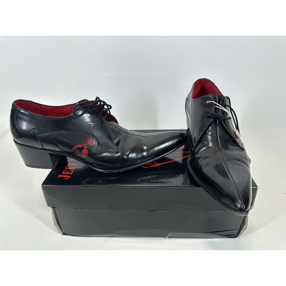 Jeffery West Muse Seam Gibson Black Shoes Size‎ 44 EU
